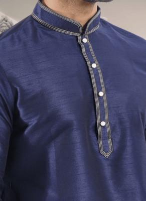 Blue kurta churidar indian ethnic wear for men's 3