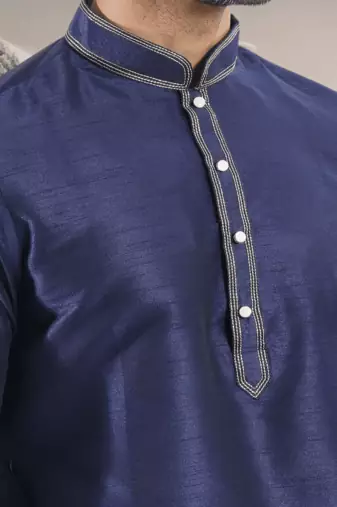 Blue kurta churidar indian ethnic wear for men's