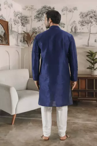 Blue kurta churidar indian ethnic wear for men's