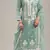 Green cotton fabric embroidery work ceremonial salwar kameez