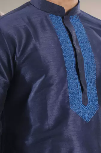 Blue kurta churidar indian ethnic wear for men's