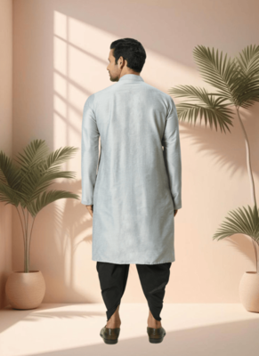 Ps grey kurta patiala for men"s 4