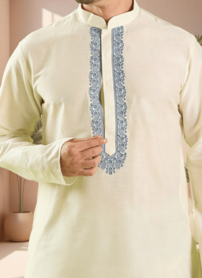 Ps fawn kurta patiala for men"s 3