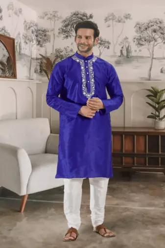 Purple kurta churidar indian ethnic wear for men's