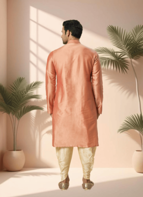 Ps orange kurta patiala for men"s 4