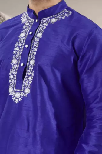 Purple kurta churidar indian ethnic wear for men's
