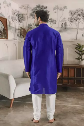 Purple kurta churidar indian ethnic wear for men's