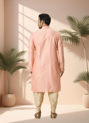 Ps pink kurta patiala for men"s 4