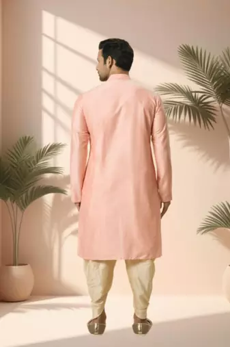 Ps pink kurta patiala for men"s