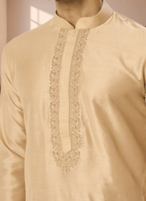 Ps fawn kurta patiala for men"s 3