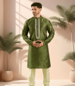 Mehendi kurta churidar for men's