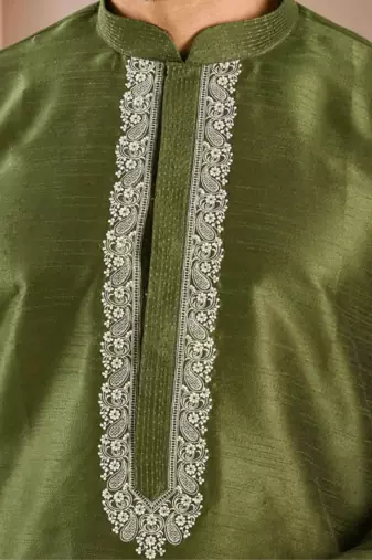 Mehendi kurta churidar for men's