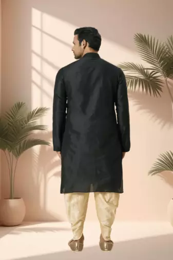 Ps black kurta patiala for men"s