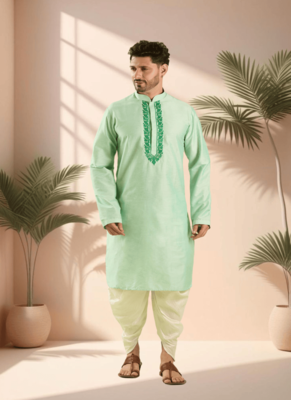 Ps green kurta patiala for men"s 1