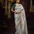 Gray Pure Banarasi Kanjivaram Heavy Work Border Designer Saree