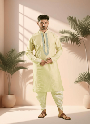 Ps fawn kurta patiala for men"s 1