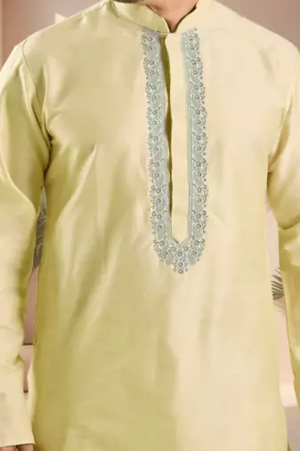 Ps fawn kurta patiala for men"s