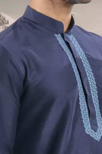 Blue kurta patiyala indian ethnic wear for men's