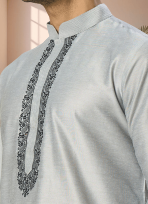 Ps grey kurta patiala for men"s 3