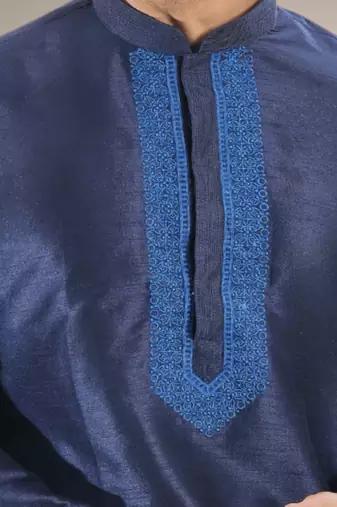 Blue kurta patiyala indian ethnic wear for men's