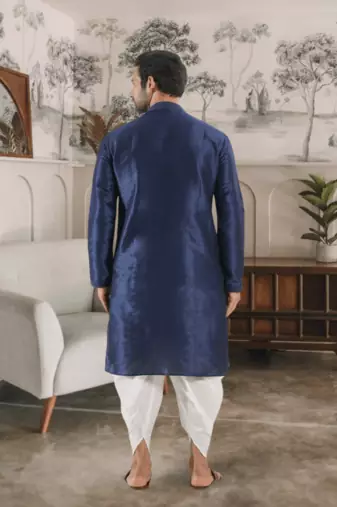 Blue kurta patiyala indian ethnic wear for men's