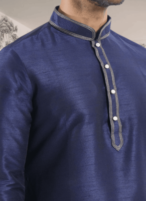 Blue kurta patiyala indian ethnic wear for men's 4