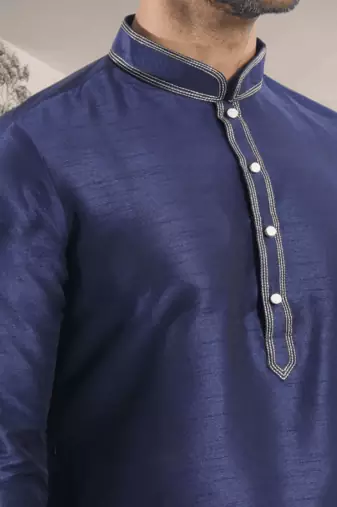 Blue kurta patiyala indian ethnic wear for men's