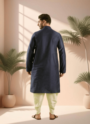 Ps black kurta patiala for men"s 4