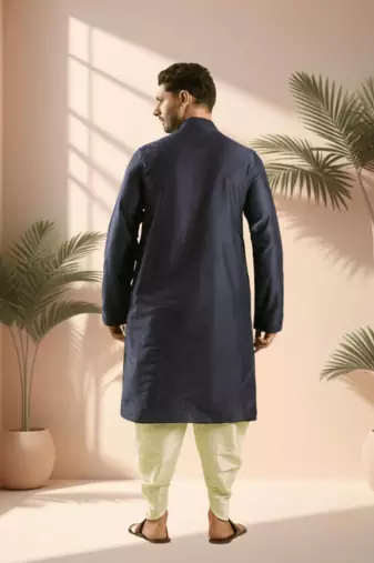 Ps black kurta patiala for men"s