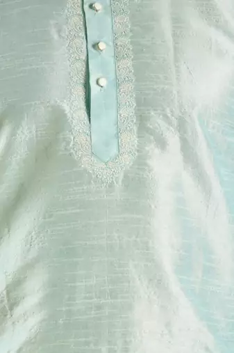 Sky blue kurta churidar for men's