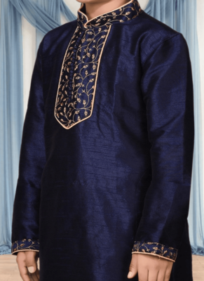 Blue kurta churidar for kid"s 3