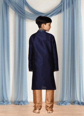 Blue kurta churidar for kid"s 4
