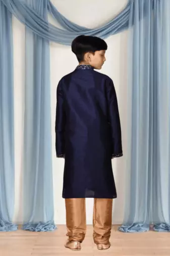 Blue kurta churidar for kid"s