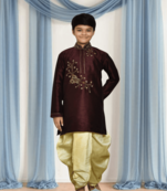 Brown kurta patiala for kid"s