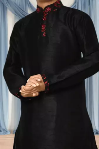 Black kurta patiala for kid"s