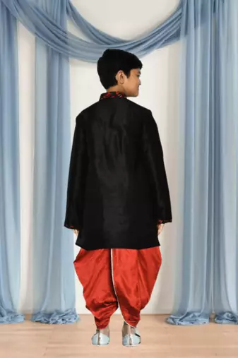 Black kurta patiala for kid"s