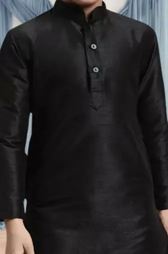 Black churidar black kurta for kid"s