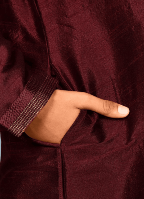 Chiku churidar maroon kurta for kid"s 3