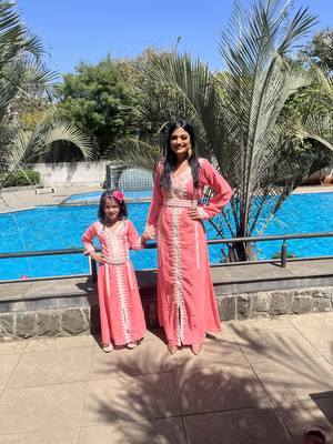 Henna Tea Party Jalabiya Ethnic Arabic Kaftan Dress 1