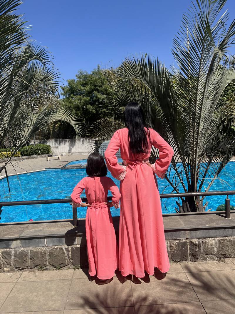 Henna Tea Party Jalabiya Ethnic Arabic Kaftan Dress