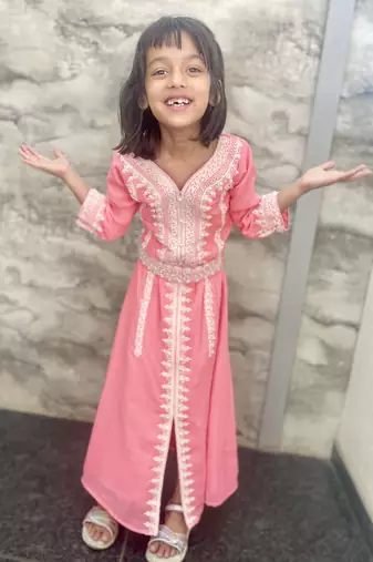 Henna Tea Party Jalabiya Ethnic Arabic Kaftan Dress