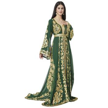 Traditional Kaftan Handcrafted Arabian Djellaba Khaleeji Thobe Mother + Daughter Set 2