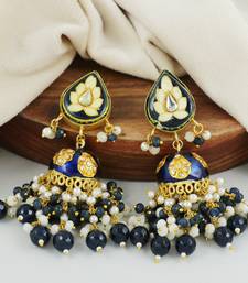 Handmade Meenakari Bridal Jhumka Earrings Fashion Jewelry