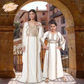 Henna Tea Party Traditional Arabic Kaftan Gown 1