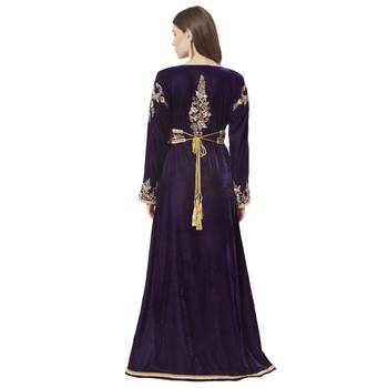 Arabian Djellaba Maxi Embroidered Party Gown for Mother and Child 3