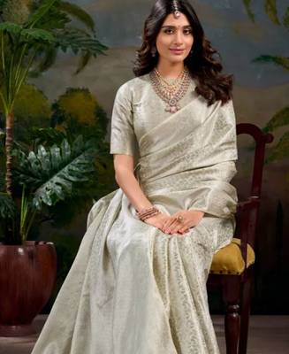 Ivory grace banarasi art-silk saree 2