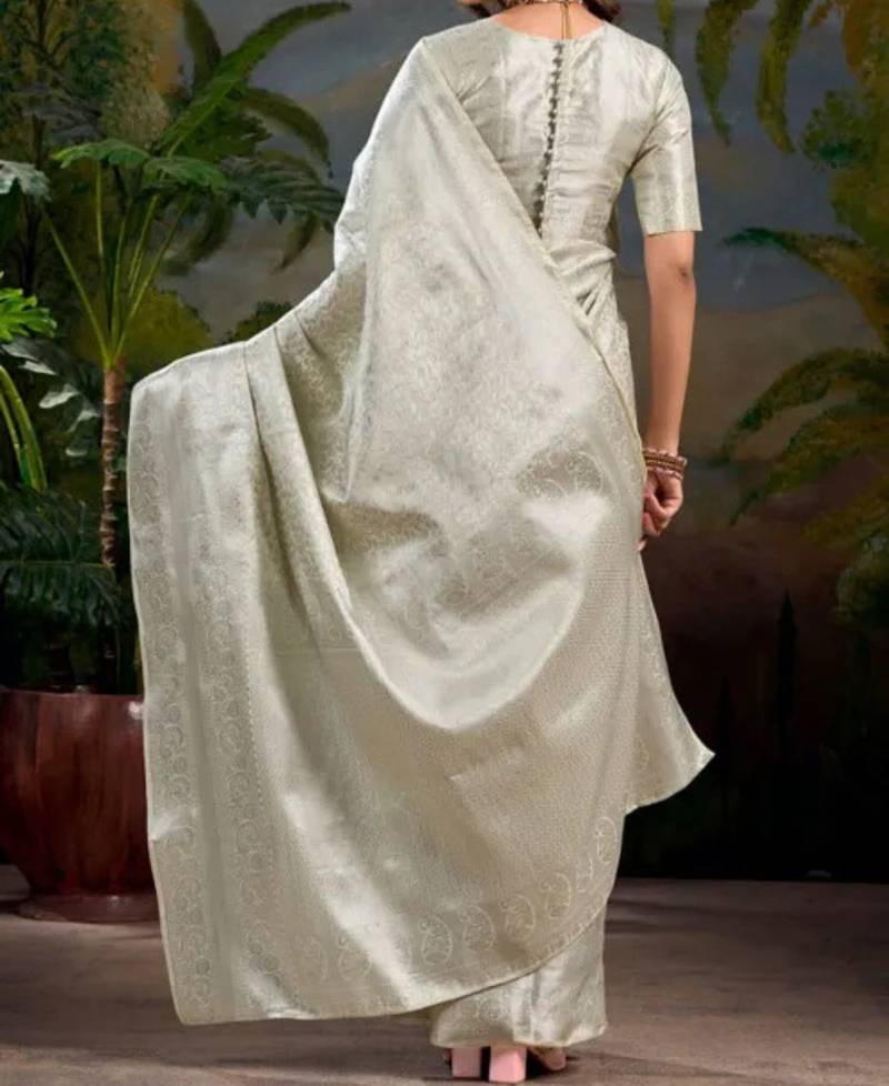 Ivory grace banarasi art-silk saree