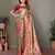  brown banarasi tissue silk blend partywear saree