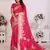 Pink kochi silk blend woven jari bandhej festive saree