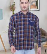 Men's cotton twill casual checks shirt | checks shirt for men